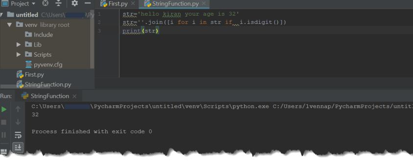 Code for Extract numbers