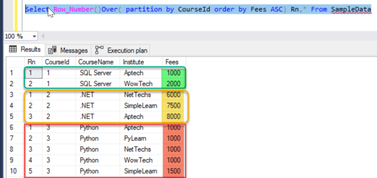 ROW_NUMBER() window function in SQL Server – SQLZealots
