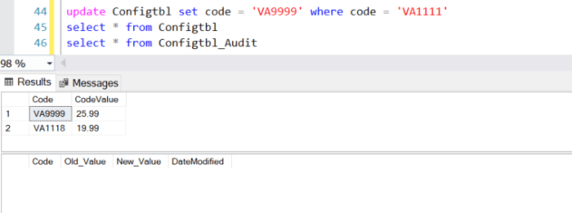 Update() Trigger Function in Table – SQLZealots